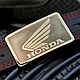 Leather belt with brass buckle 'Honda', Straps, Tolyatti,  Фото №1