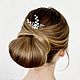 Wedding hairpin ' Lina», Hair Decoration, Moscow,  Фото №1