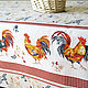 TABLECLOTHS: Tablecloth Roosters, Easter souvenirs, Moscow,  Фото №1