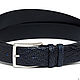 Leather belt Mens Black blue Exclusive. Straps. AlekssMovins. Online shopping on My Livemaster.  Фото №2