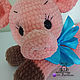 Toy pig tied from plush yarn symbol of the year pig. Stuffed Toys. vyazunchiki-lz (vyazunchiki-lz). Online shopping on My Livemaster.  Фото №2