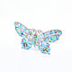 Brooch BUTTERFLY. Brooch with turquoise, mother of pearl, rhodonite. Brooches. ARIEL - MOSAIC. My Livemaster. Фото №5