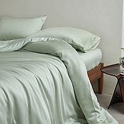 Для дома и интерьера handmade. Livemaster - original item Bed linen tencel tender mint, linen from tencel to buy. Handmade.
