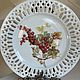 Plate 'Red currant', porcelain, Austria, Vintage plates, Arnhem,  Фото №1