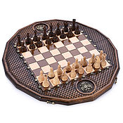 Активный отдых и развлечения handmade. Livemaster - original item Handmade carved chess 