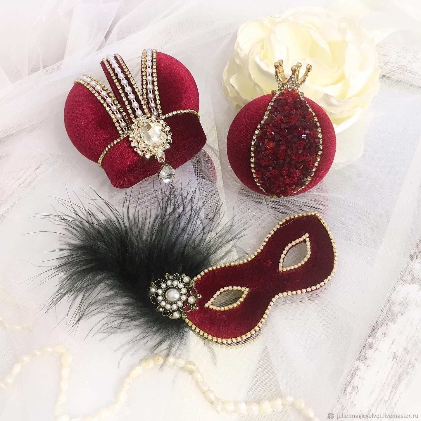 Карнавальная маска – заказать на Ярмарке Мастеров – N31S6RU | Елочные ...