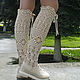 Summer boots ' Katrin'. High Boots. KnittedBoots. My Livemaster. Фото №5