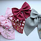Bow Hairpin Linen Bordeaux - Rose Embroidery. Hairpins. annetka-ann (annetka-ann). My Livemaster. Фото №6