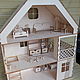 Three-story Dollhouse with furniture. Doll furniture. Laser&Wood. Online shopping on My Livemaster.  Фото №2