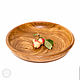 Деревянная тарелка из древесины кедра. 340 мм. T25. Тарелки. ART OF SIBERIA. Интернет-магазин Ярмарка Мастеров.  Фото №2