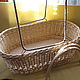 Crib for baby of wood, willow twigs. Cradles. ekolibelka (Ekolibelka). My Livemaster. Фото №6