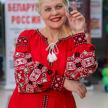 Одежда ручной работы. Ярмарка Мастеров - ручная работа Славянское платье с вышивкой в русском народном стиле. Handmade.