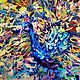 Oil painting animals ' Blue Bird of Luck', Pictures, Murmansk,  Фото №1