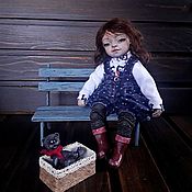 Куклы и игрушки handmade. Livemaster - original item boudoir doll: Papier-mache doll Mobile doll 24 cm.. Handmade.