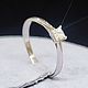  с принцессой. Кольцо помолвочное. POLYAKOFF JEWELRY. Интернет-магазин Ярмарка Мастеров.  Фото №2
