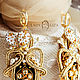 Soutache earrings beaded Rococo. Earrings. LADY-LIZA jewelry shop. My Livemaster. Фото №5