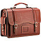 Leather briefcase-trunk ' Adjutant '(red), Brief case, St. Petersburg,  Фото №1
