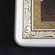 Киот деревянный для иконы 30х40 см, резная рамка, белая эмаль, патина. Иконы. Возрождение. Ярмарка Мастеров.  Фото №4