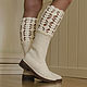 Botas de primavera y otoño 'Inna». High Boots. KnittedBoots. Ярмарка Мастеров.  Фото №4