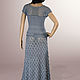 Long evening dress Samantha. Hook, cotton. Dresses. Crochet by Tsareva. Online shopping on My Livemaster.  Фото №2