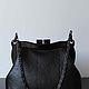 Order Large black clutch bag, leather. Olga'SLuxuryCreation. Livemaster. . Clutches Фото №3