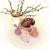 Сувениры и подарки handmade. Livemaster - original item EASTER. Knitting. Easter bunnies! (set - 3 pcs.). Handmade.