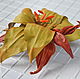 Brooch flower leather Lily, Brooches, Lyubertsy,  Фото №1