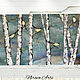 Картина пейзаж с берёзками 80x40 «Золотые птички». Картины. NiravaArts. Ярмарка Мастеров.  Фото №4