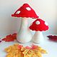 Knitted mushroom Knit food play set Mushroom orange-cap Boletus boletus. Doll food. sunnytoys-gifts. Online shopping on My Livemaster.  Фото №2
