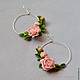 Order Earrings on silver fittings with flowers from polymer clay. KG_flowers. Livemaster. . Earrings Фото №3