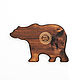 Wooden cedar menagerie for serving dishes and snacks. MG75. Scissors. ART OF SIBERIA. My Livemaster. Фото №5