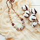 Neutral Crochet Teething Nursing necklace. Slingbus. MaraBoo Handmade. My Livemaster. Фото №5