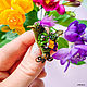 Brooch bird 'Freesia '. Brooches. Coffeelena. My Livemaster. Фото №4