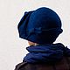 Order The Cloche hat - the hood 'blue velour'. EDIS | дизайнерские шляпы Наталии Эдис. Livemaster. . Hats1 Фото №3