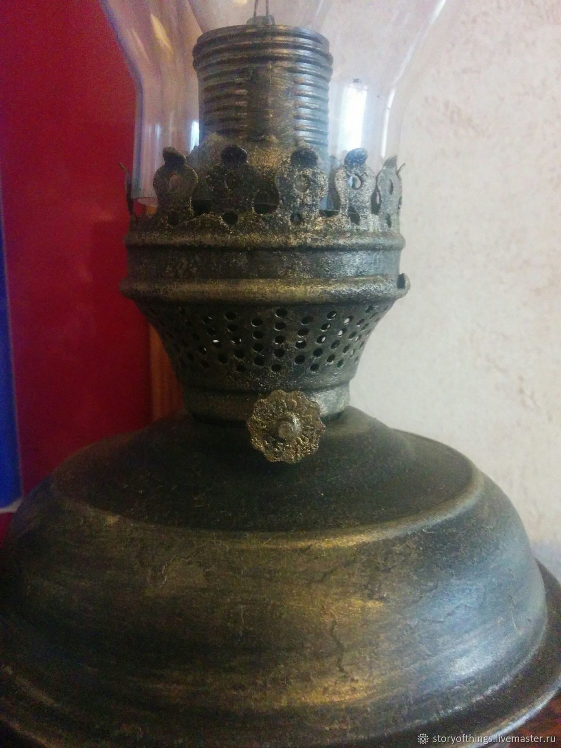 Старая керосиновая лампа, переделанная в электрическую – заказать на ...