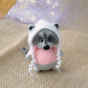 Куклы и игрушки handmade. Livemaster - original item Raccoon knitting. Handmade.