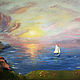 Painting 'Sea sunset' seascape,oil on canvas, Pictures, Sergiev Posad,  Фото №1