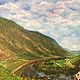  Oil painting Grapes Mountain Landscape of Germany. Gold of the Rhine. Pictures. sharaeva-elena. My Livemaster. Фото №6