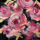 Картина розовые розы 80x80 картина большие цветы. Картины. NiravaArts. Ярмарка Мастеров.  Фото №4