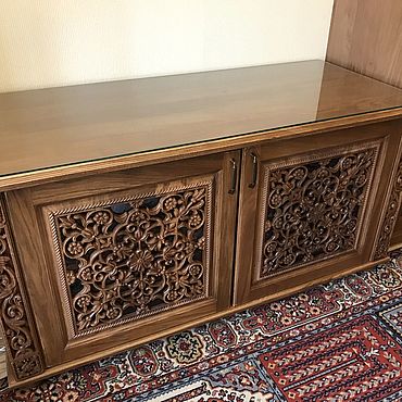 Мебель ручной работы. Ярмарка Мастеров - ручная работа Тумба резная "Елена". Handmade.