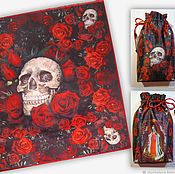 Фен-шуй и эзотерика handmade. Livemaster - original item Cloth bag for Tarot Santa Muerte — Santa Muerte Tarot. Handmade.