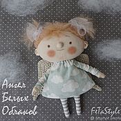 Маленькие Арлекины Розовый & Голубой Куклы-подвески текстильные