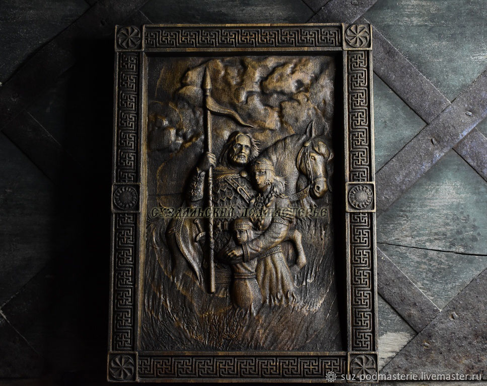 Русь Исконная. панно резное , по Ожиганову – заказать на Ярмарке Мастеров – OTWMERU | Панно, Владимир