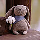 Заяц "Ворчун". Мягкие игрушки. Woolenfriend. Ярмарка Мастеров.  Фото №4