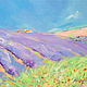 Oil painting on canvas Provencal fields. Lavender. Provence, Pictures, Moscow,  Фото №1