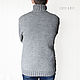 Order Grey cardigan mens zipper. CUTE-KNIT by Nata Onipchenko. Livemaster. . Sweatshirts for men Фото №3
