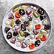 Конфеты в круглой коробке - набор 40 конфет ручной работы, Съедобные букеты, Москва,  Фото №1