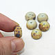 Set of 6 brushed 12mm beads, handmade lampwork. Beads1. GlassNatalyaDarlin. Online shopping on My Livemaster.  Фото №2