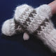 Women's knitted mittens