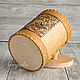 Birch bark box, storage jar flour 'Blacksmiths' 14h18 cm. Ware in the Russian style. BirchStyle. My Livemaster. Фото №5
